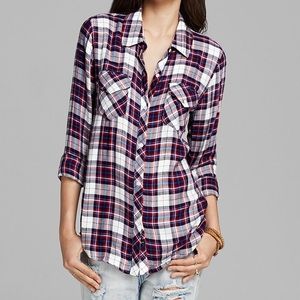 NWOT•Rails• Lightweight Plaid Button Down Shirt